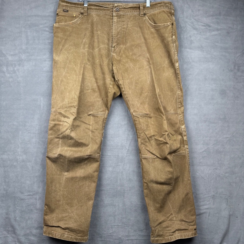 Kuhl RYDR Pants Mens 40x32 Khaki Outdoor Work Utility‎ Reinforced Knee